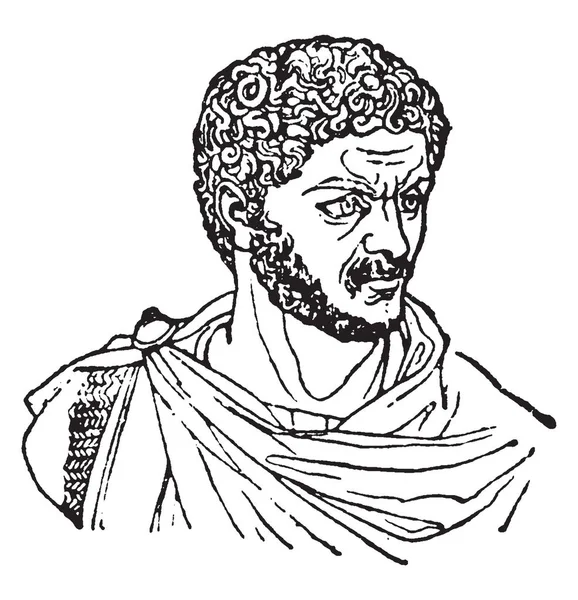 Caracalla 188 217 Fue Emperador Romano 198 217 Miembro Dinastía — Archivo Imágenes Vectoriales