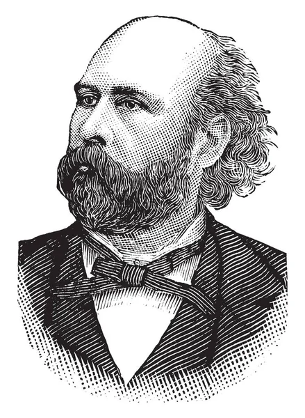 George Wallace Melville 1841 1912 Ingénieur Explorateur Auteur Arctique Dessin — Image vectorielle