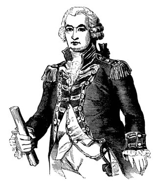 Efendim Peter Parker, 1721-1811, o bir Kraliyet Donanması subayı, vintage çizgi çizme veya oyma illüstrasyon yapıldı.