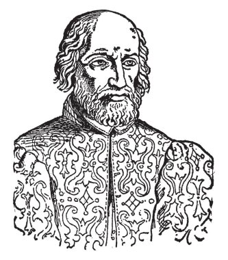 Nicola Rienzi, bir Romalı vatansever, vintage çizgi çizme veya oyma illüstrasyon oldu