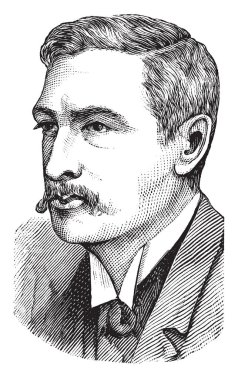 Henry Rider Haggard, 1856-1925, o bir İngilizce macera romanları, vintage çizgi çizme veya oyma illüstrasyon yazarı