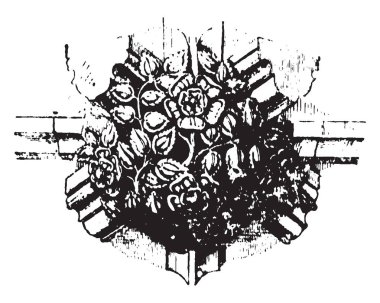 Patron bir küre, çok disiplinli tasarım, atlama bir kavşak, vintage çizgi çizme veya oyma illüstrasyon sağlamak için durumda.