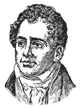 Thomas Moore, 1779-1852, o bir İrlandalı şair, şarkıcı, söz yazarı ve şarkıcı, ünlü ozan Boy ve yaz son Rose, vintage çizgi çizme veya oyma illüstrasyon şarkı sözleri için yapıldı.