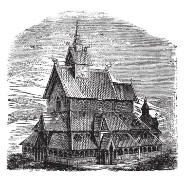 Genç bir çocuk üzerinde zemin, vintage çizgi çizme diz çökmüş veya illüstrasyon oyma için dua ediyor.