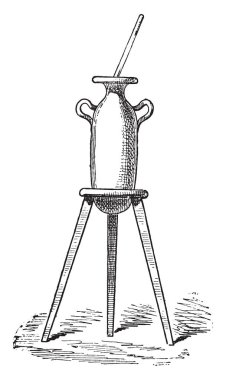 Renk konteyner, vintage illüstrasyon kazınmış.