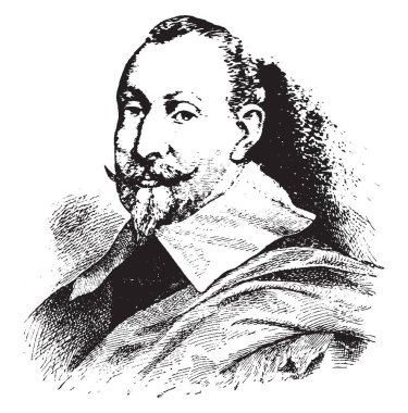 Gustavus Adolphus, 1594-1632, o İsveç kurucusu ve 1611 gelen İsveç'e 1632, vintage çizgi çizme veya oyma illüstrasyon kralı oldu
