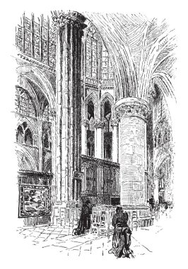 Apsis Katedrali vintage şekil. 