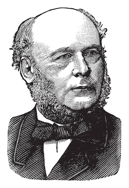 朱尔斯 格雷维 1807 1891 他是法国第三共和国的总统和温和的共和派的领导人之一 复古线画或雕刻插图 — 图库矢量图片