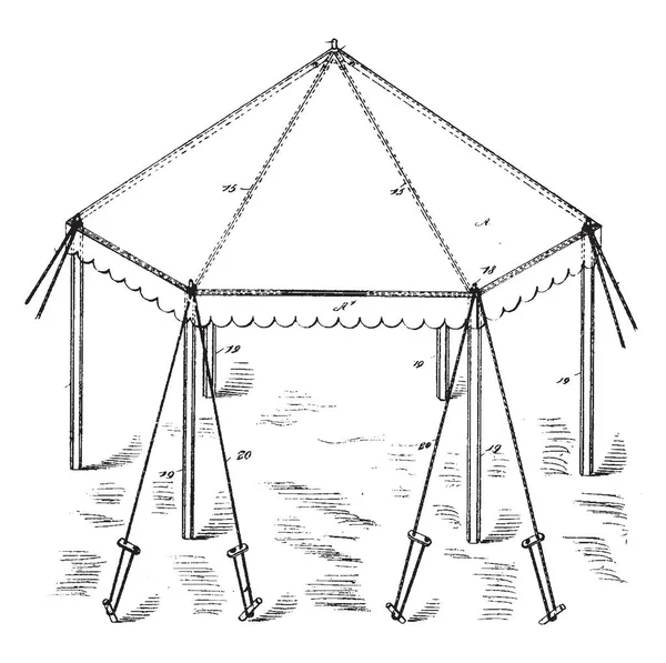 Building Canopy Techo Estructura Superior Que Capaz Proporcionar Sombra Refugio — Archivo Imágenes Vectoriales