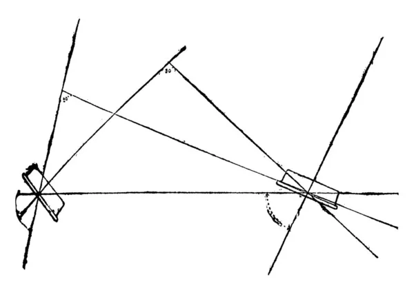 Estudio Del Desplazamiento Del Rodillo Largo Borde Recto Ilustración Grabada — Archivo Imágenes Vectoriales