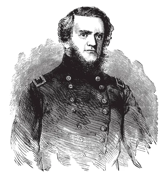 General John Foster 1823 1874 Han Var Karriär Officer Usa — Stock vektor