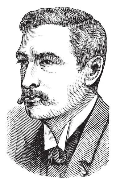 Henry Rider Haggard 1856 1925 Fue Escritor Inglés Novelas Aventura — Archivo Imágenes Vectoriales
