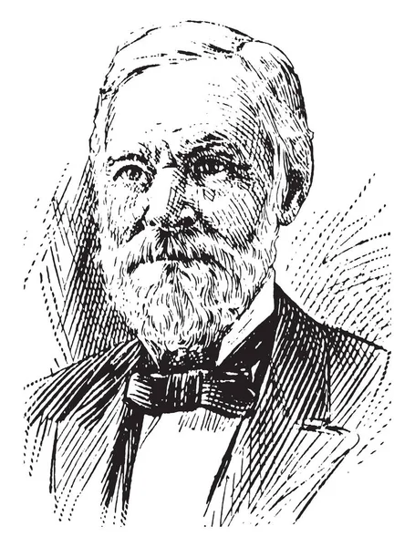 John Sherman 1823 1900 Fue Político Estadounidense Estados Unidos Senador — Vector de stock