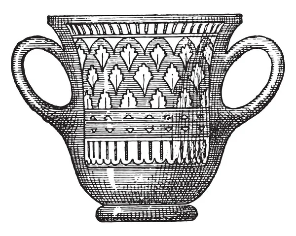 Чаша Винтажная Гравировка — стоковый вектор