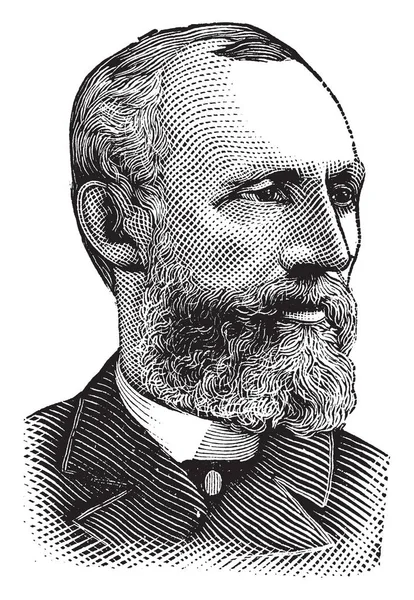 William Springer 1836 1903 Fue Político Estadounidense Representante Los Estados — Archivo Imágenes Vectoriales