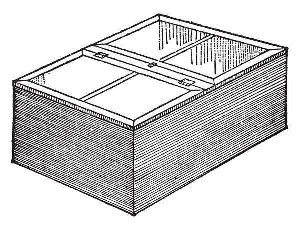 Denna Illustration Representerar Förökningsmaterial Box Som Används För Att Lagra — Stock vektor