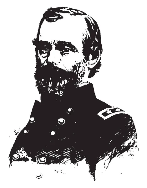 General Samuel Heintzelman 1805 1880 Han Var Usa Armé Allmänna — Stock vektor