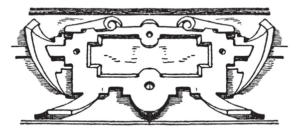 Reneszánsz Pánt Munka Keret Készült 1576 1577 Németország Készült Bronz — Stock Vector