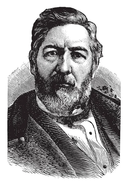 James Blaine 1830 1893 Fue Estadista Político Senador Estadounidense Maine — Archivo Imágenes Vectoriales