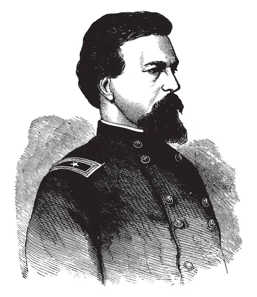 General Alexander Webb 1835 1911 Bir Kariyer Amerika Birleşik Devletleri — Stok Vektör