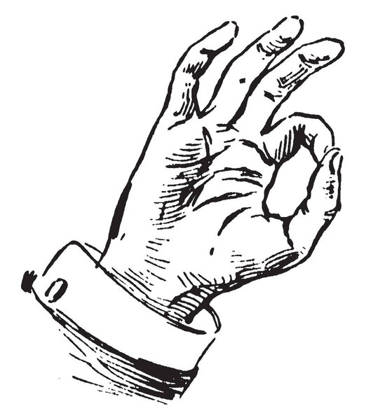 Совет по торговле жестового языка для я буду покупать 50 акций, винтажные линии рисования или гравировки иллюстрации
.