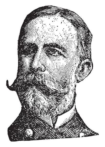 William Sampson 1840 1902 Era Ammiraglio Posteriore Della Marina Degli — Vettoriale Stock