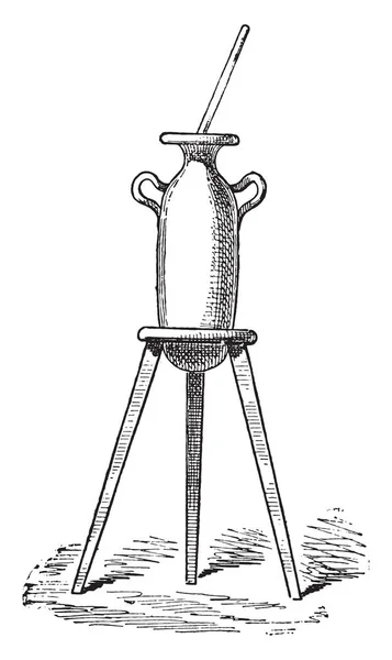 彩色容器 复古雕刻插图 — 图库矢量图片