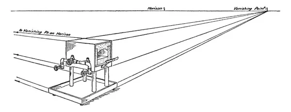 Perspectiva Contorno Objeto Usando Uma Imagem Avião Para Criar Pontos —  Vetores de Stock