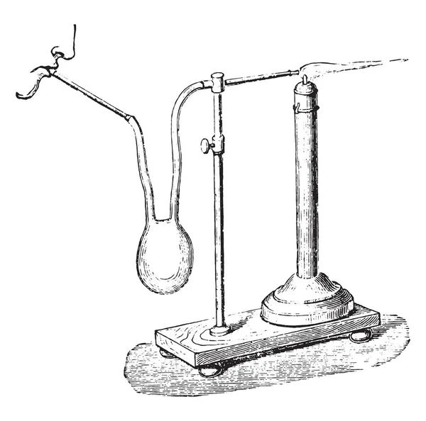 Torche Bouche Luca Illustration Gravée Vintage Encyclopédie Industrielle Lami 1875 — Image vectorielle