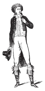Devrim, vintage oyulmuş illüstrasyon kostüm başlangıcı. Endüstriyel ansiklopedi E.-O. Lami - 1875