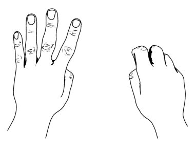 Amerika Birleşik Devletleri stil sayım 4 bize tarzı, vintage çizgi çizme tasvir veya illüstrasyon oyma el.