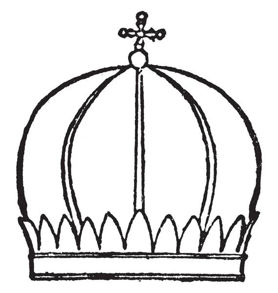 Gönye Ermeni rahip olarak piskoposlar, vintage çizgi çizme veya oyma illüstrasyon.