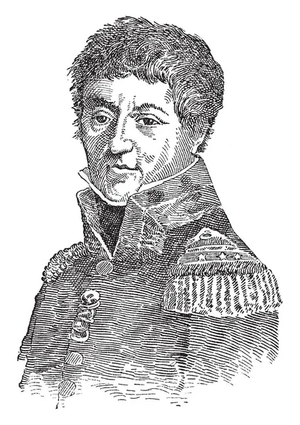 Lazare Carnot 1753 1823 Fue Político Ingeniero Matemático Francés Famoso — Vector de stock