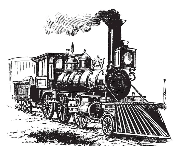 Locomotora Vehículo Transporte Ferroviario Que Proporciona Fuerza Motriz Para Tren — Archivo Imágenes Vectoriales