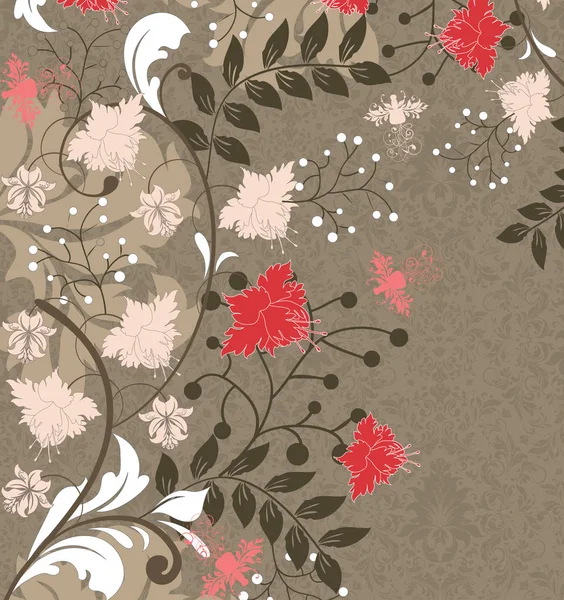 Beautiful Floral Background Vector Illustration — Stock Vector