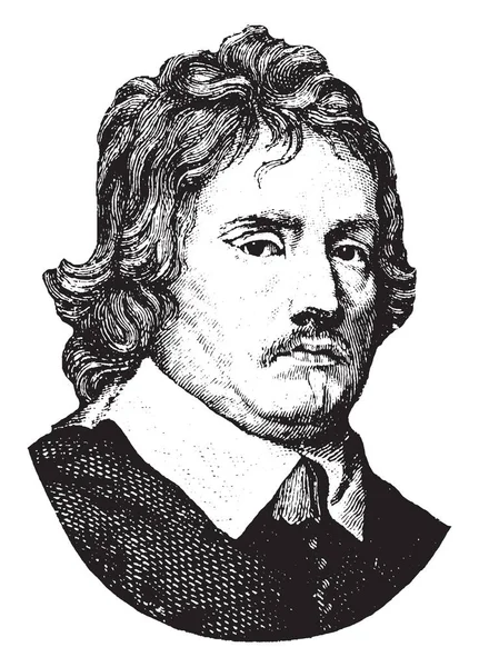 John Pym 1584 1643 Byl Anglického Poslance Vůdce Dlouhý Parlament — Stockový vektor