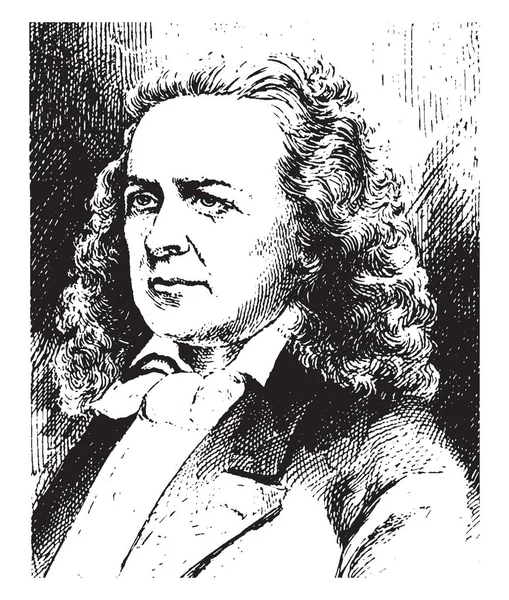 Еліас Хоу 1819 1867 Році Він Був Американський Винахідник Піонер — стоковий вектор