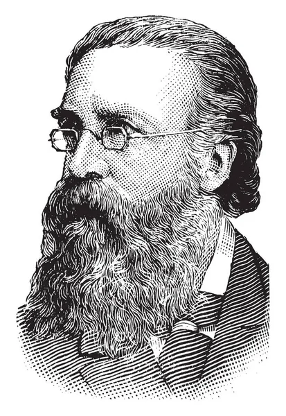 Justin Mccarthy 1830 1912 Fue Nacionalista Irlandés Historiador Liberal Novelista — Vector de stock