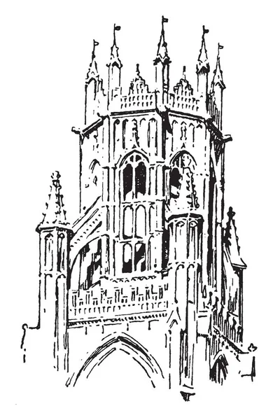 Башня Фонаря Сент Ботольфе Бостон Линкольншир Архитектура Собор Христианство Церковь — стоковый вектор