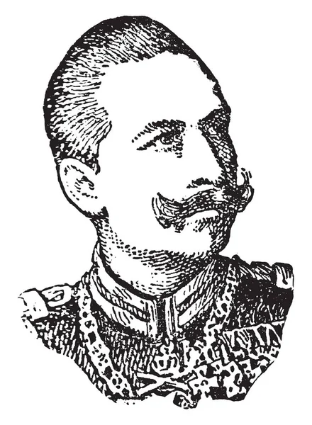 Guilherme 1859 1941 Ele Foi Imperador Alemão Rei Prússia Desenho —  Vetores de Stock
