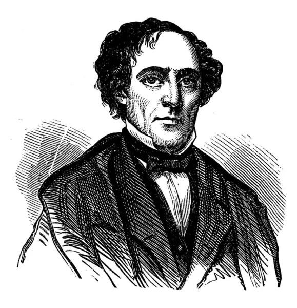 John Floyd 1806 1863 Byl Guvernér Virginie Americký Ministr Války — Stockový vektor
