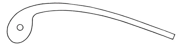 极曲线法国曲线是用来绘制工程图和蒸汽曲线 被放置在绘图材料和铅笔或其他工具 复古线绘图或雕刻插图 — 图库矢量图片