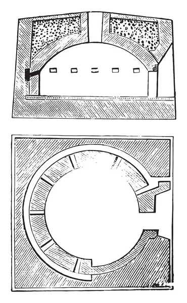 法式烤箱 复古雕刻插图 工业百科全书 1875 — 图库矢量图片