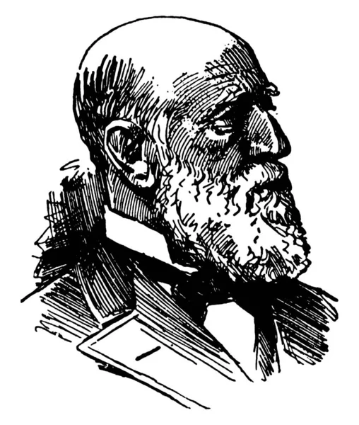 George F. Edmunds, vintage illüstrasyon