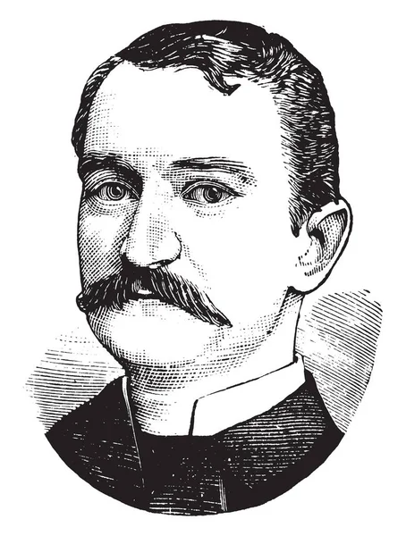 Charles Scribner Était Propriétaire Scribner Company Charles Scribner Sons Dessin — Image vectorielle