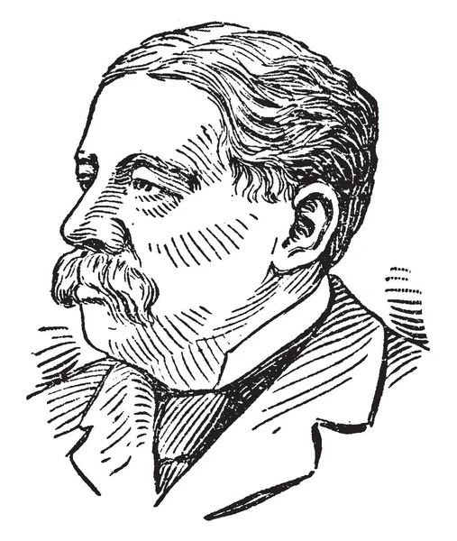 Richard Olney 1835 1917 Fue Estadista Estadounidense Fiscal General Los — Archivo Imágenes Vectoriales