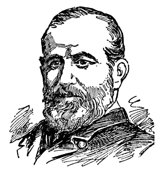 Tuğamiral Gherardi, 1832-1903, o bir Mexicanamerican savaş ve Amerikan İç Savaşı, vintage çizgi çizme veya oyma illüstrasyon sırasında görev yapan Tümamiral Amerika Birleşik Devletleri Deniz Kuvvetleri yapıldı.
