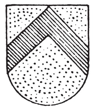 Ya da sıradan bir chevron tasarım çizim veya illüstrasyon oyma bir satırda dikey, vintage.