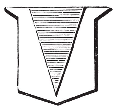 Yığın sıradan bir kama, vintage çizgi çizme ya da oyma illüstrasyon gibi oluşur.