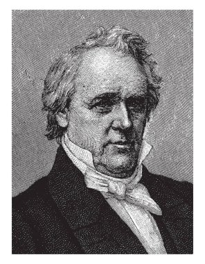 John Brown, 1800-1859, bir Amerikalı köle hakları savunucusu olduğunu, Harpers Ferry 1858 yılında kurtuluş hareketi başlatmak için vintage çizgi çizme veya oyma illüstrasyon federal silah deposuna baskın led